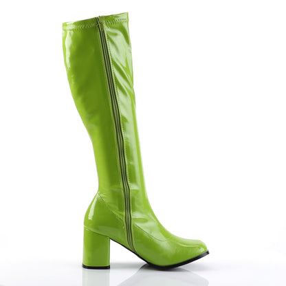 GOGO-300 Pleasers Funtasma 3 Inch Heel Lime Green Women's Boots