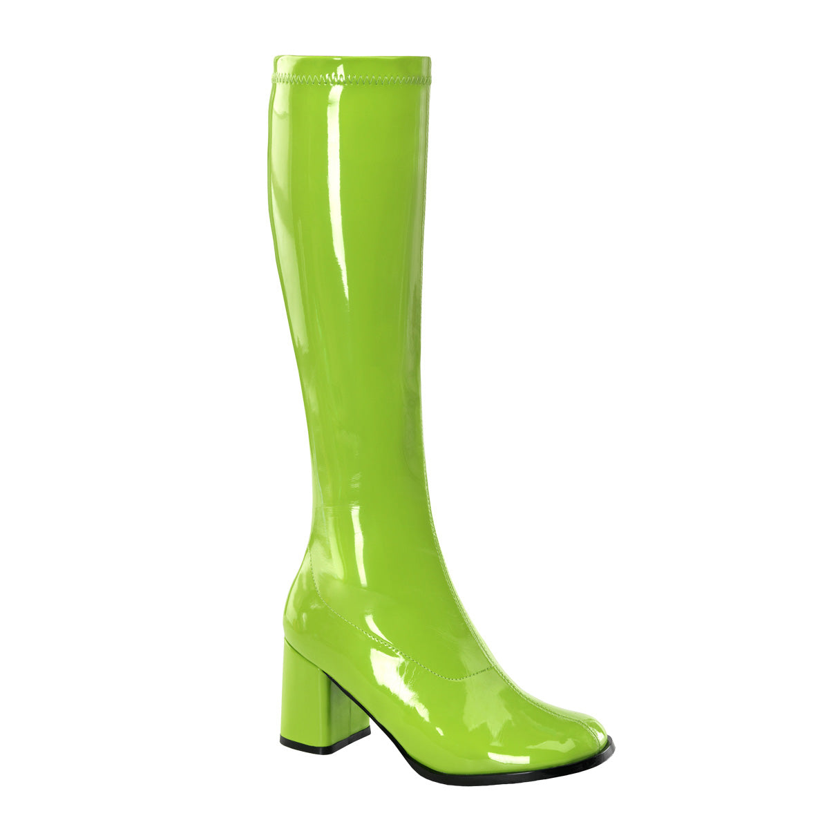 Funtasma GOGO-300 Lime Green Boots - 3 Inch Heels