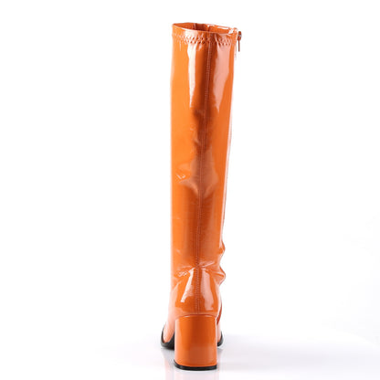 Funtasma GOGO-300 Orange Boots - 3 Inch Heels