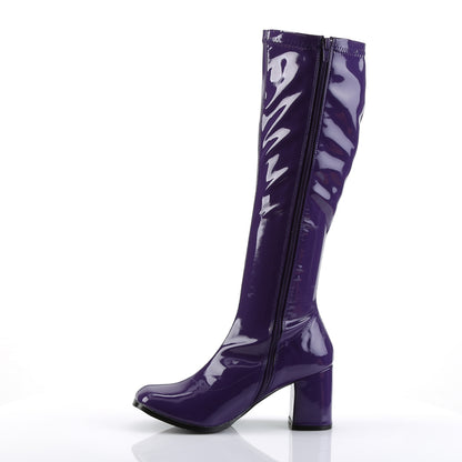 Funtasma GOGO-300 Purple Boots - 3 Inch Heels