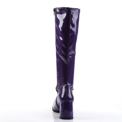 Funtasma GOGO-300 Purple Boots - 3 Inch Heels
