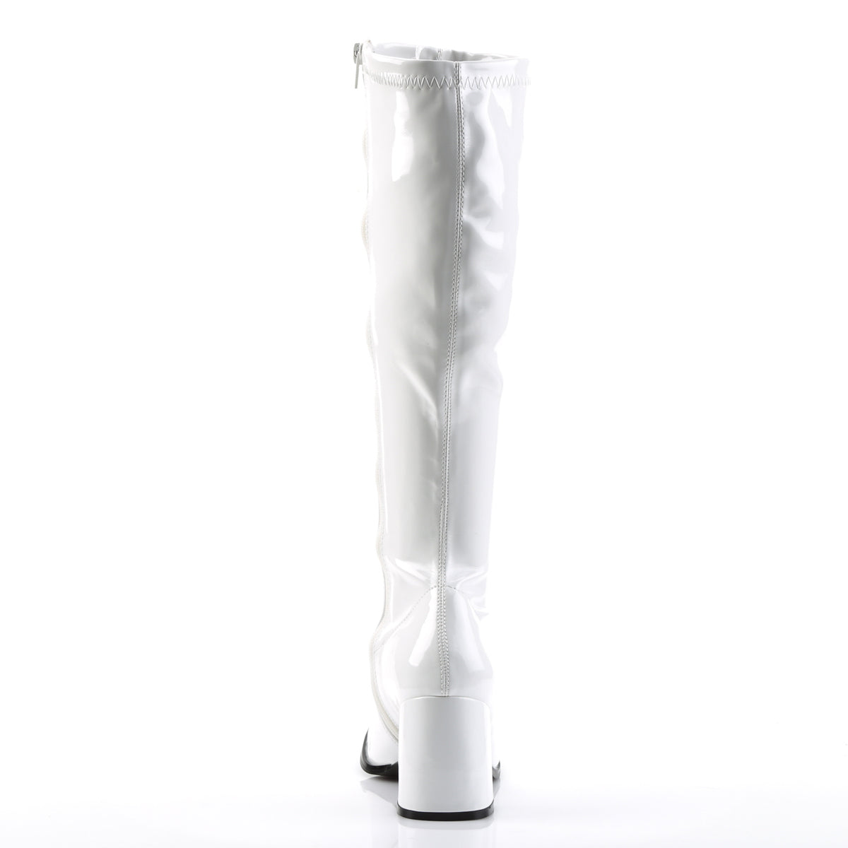 Funtasma GOGO-300 White Boots - 3 Inch Heels