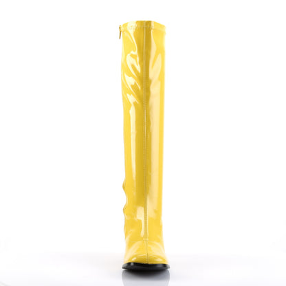 Funtasma GOGO-300 Yellow Boots - 3 Inch Heels