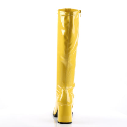 Funtasma GOGO-300 Yellow Boots - 3 Inch Heels