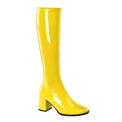 Funtasma GOGO-300 Yellow Boots - 3 Inch Heels
