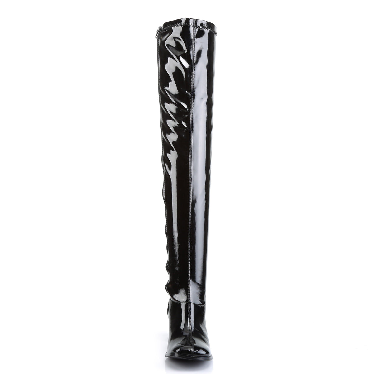 Funtasma GOGO-3000 Black Over the Knee Boots - 3 Inch Heels