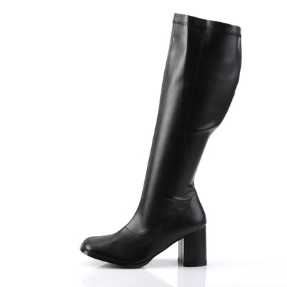 Funtasma GOGO-300WC Black Boots - 3 Inch Heels