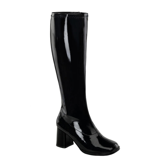 Funtasma GOGO-300WC Black Boots - 3 Inch Heels