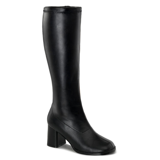 Funtasma GOGO-300WC Black Boots - 3 Inch Heels