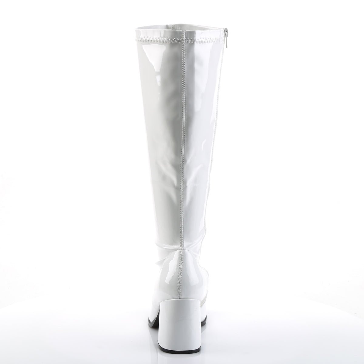 Funtasma GOGO-300X White Boots - 3 Inch Heels