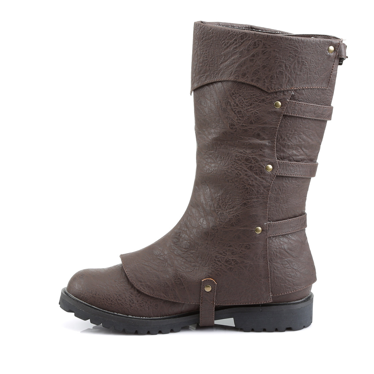 GOTHAM-105 Funtasma Brown 1.5 Inch Fancy Dress Boots
