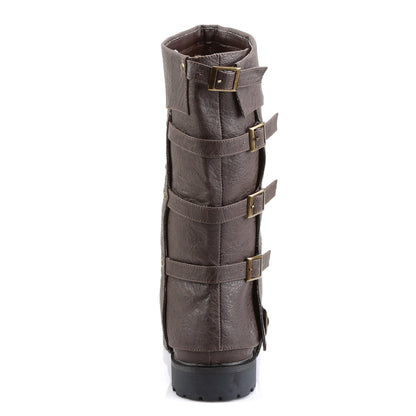 GOTHAM-105 Funtasma Brown 1.5 Inch Fancy Dress Boots