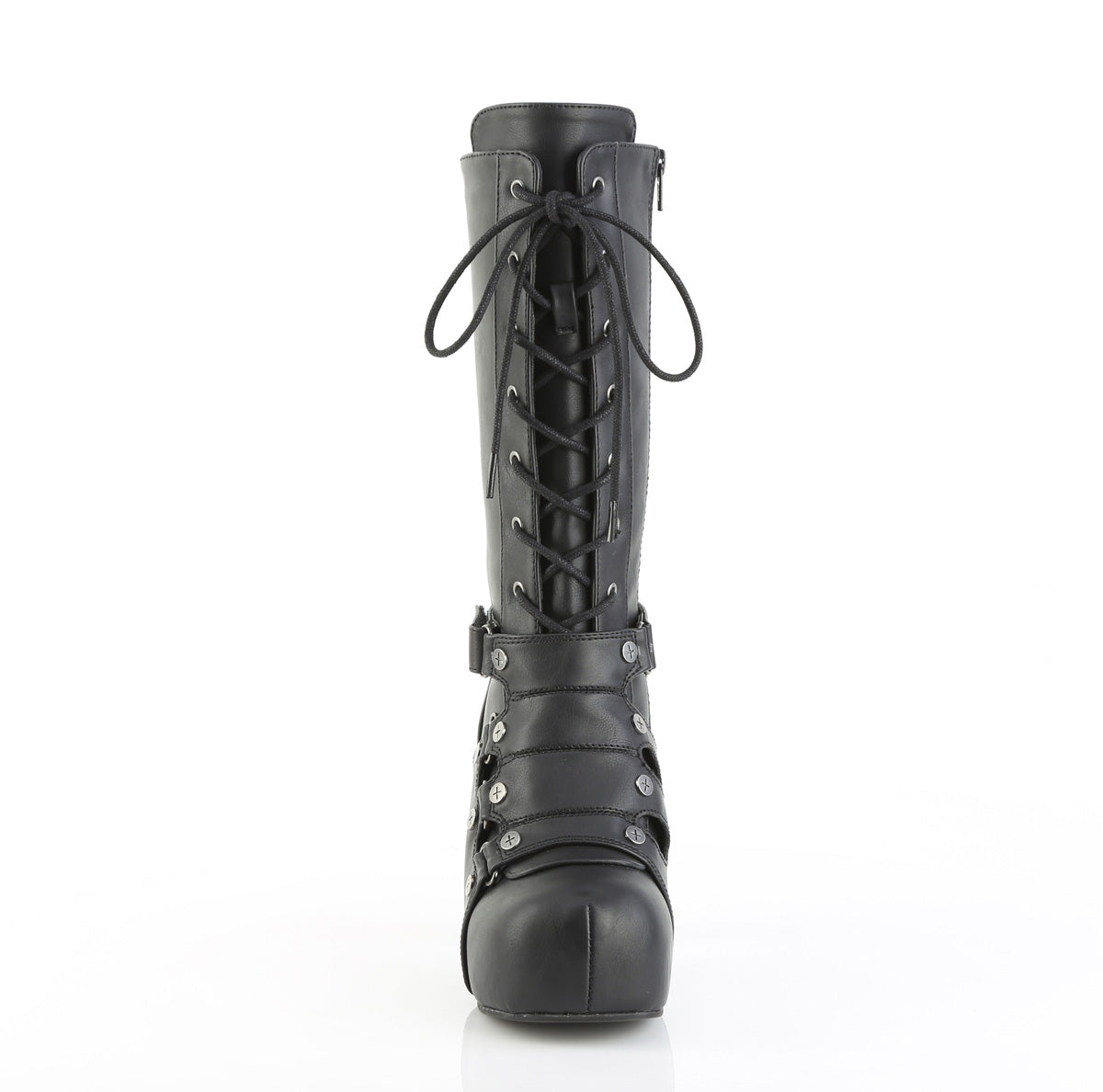 GOTHIKA-152 Demonia Cult Black 3.8 Inch Alternative Knee High Boots