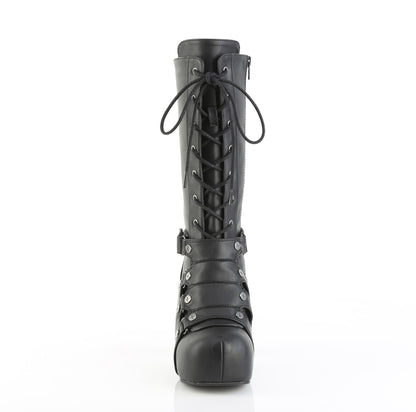 GOTHIKA-152 Demonia Cult Black 3.8 Inch Alternative Knee High Boots
