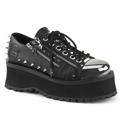 GRAVEDIGGER-04 Demonia Cult Black Alternative Footwear Unisex