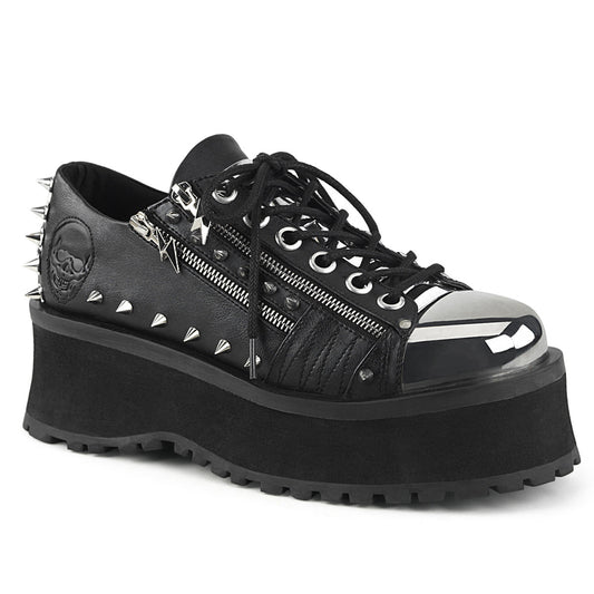 GRAVEDIGGER-04 Demonia Cult Black Alternative Footwear Unisex