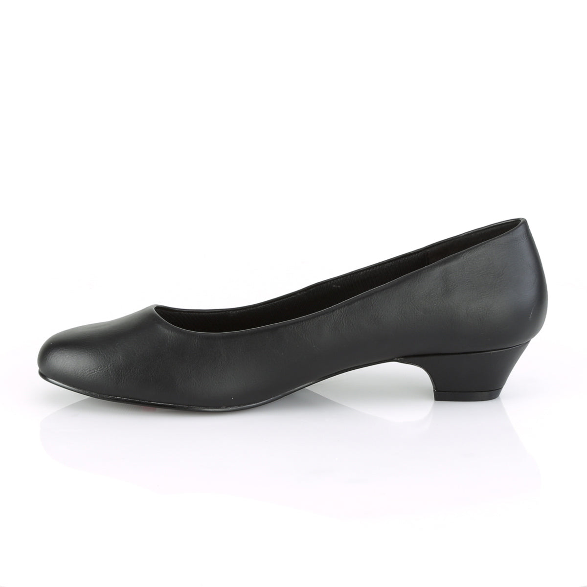 GWEN-01 Pleaser Pink Label Black 1.3 Inch Sexy High Heels