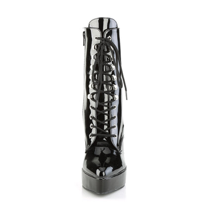INDULGE-1020 Devious Black 5.3 Inch Fetish Platforms