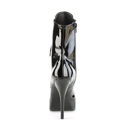 INDULGE-1020 Devious Black 5.3 Inch Fetish Platforms