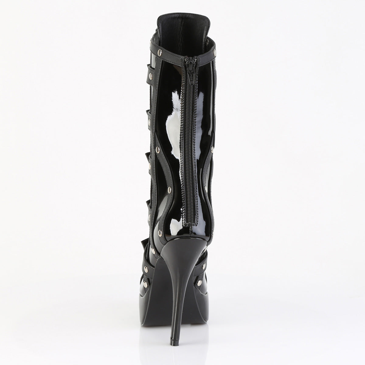 INDULGE-1038 Devious Black 5.3 Inch Fetish Platforms