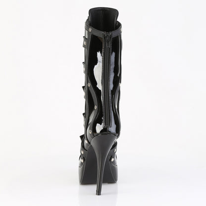 INDULGE-1038 Devious Black 5.3 Inch Fetish Platforms