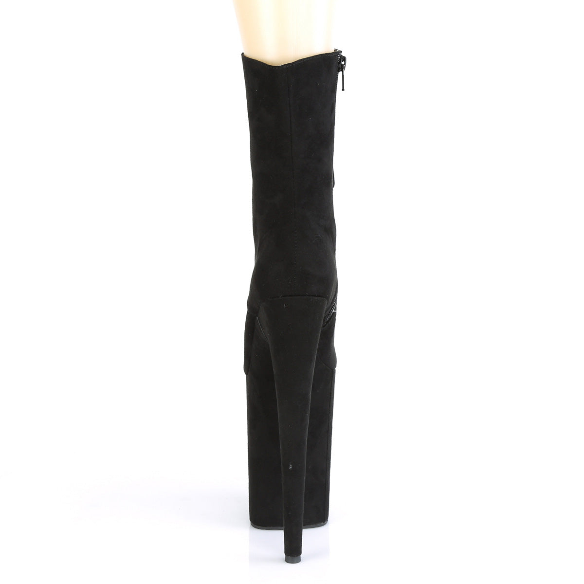 INFINITY-1020FS Pleaser Black 9 Inch Extreme High Ankle Boots