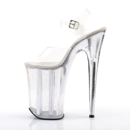 INFINITY-908MG Pleaser 9" Heel Clear Pole Dancing Platforms-Pleaser- Sexy Shoes Pole Dance Heels