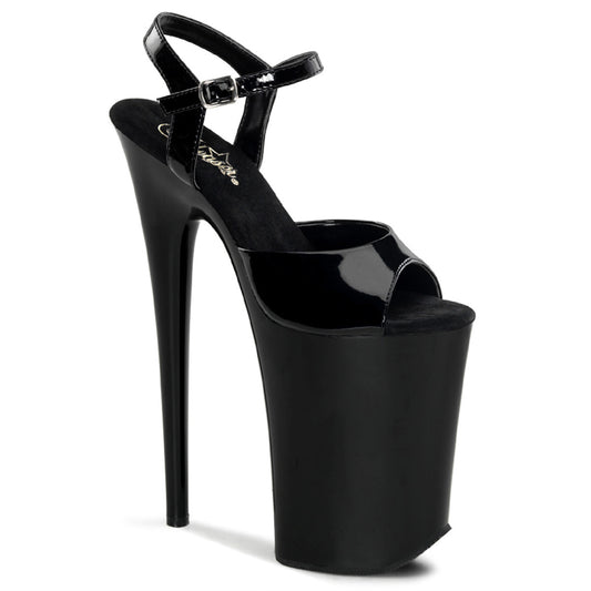 INFINITY-909 Pleaser Black 9 Inch Extreme High Fetish Heels