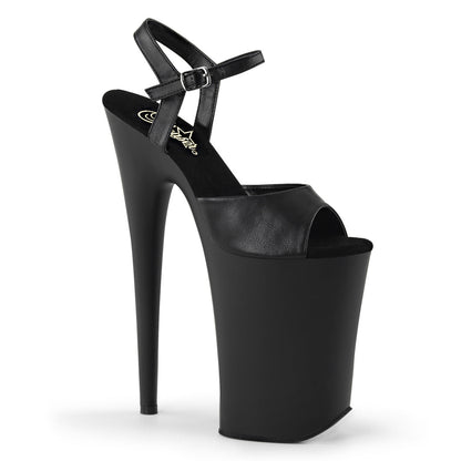 INFINITY-909 Pleaser 9 Inch Heel Black Pole Dancer Platforms-Pleaser- Sexy Shoes