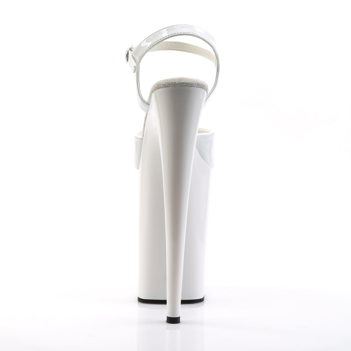 Pleaser INFINITY-909 White Platform Sandals - 9 Inch Heels