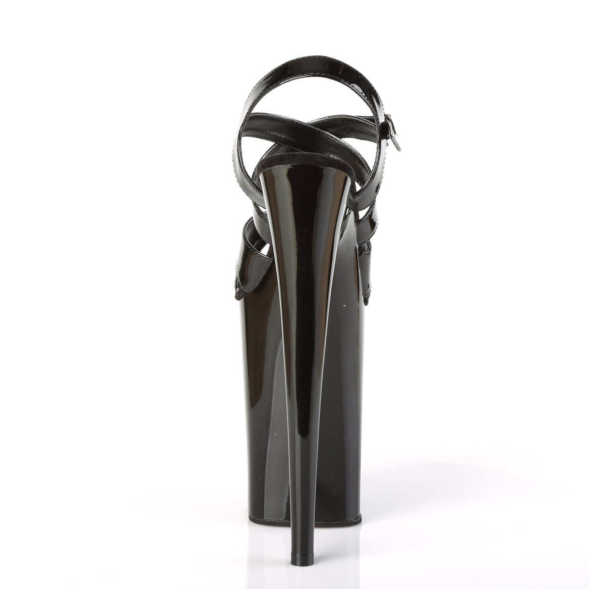Pleaser INFINITY-997 Black Platform Sandals - 9 Inch Heels