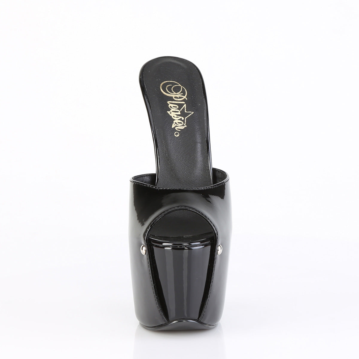 JUBILANT-01 Pleaser Black 7 Inch Pole Dancer Platform Shoes