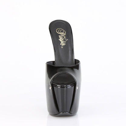 JUBILANT-01 Pleaser Black 7 Inch Pole Dancer Platform Shoes