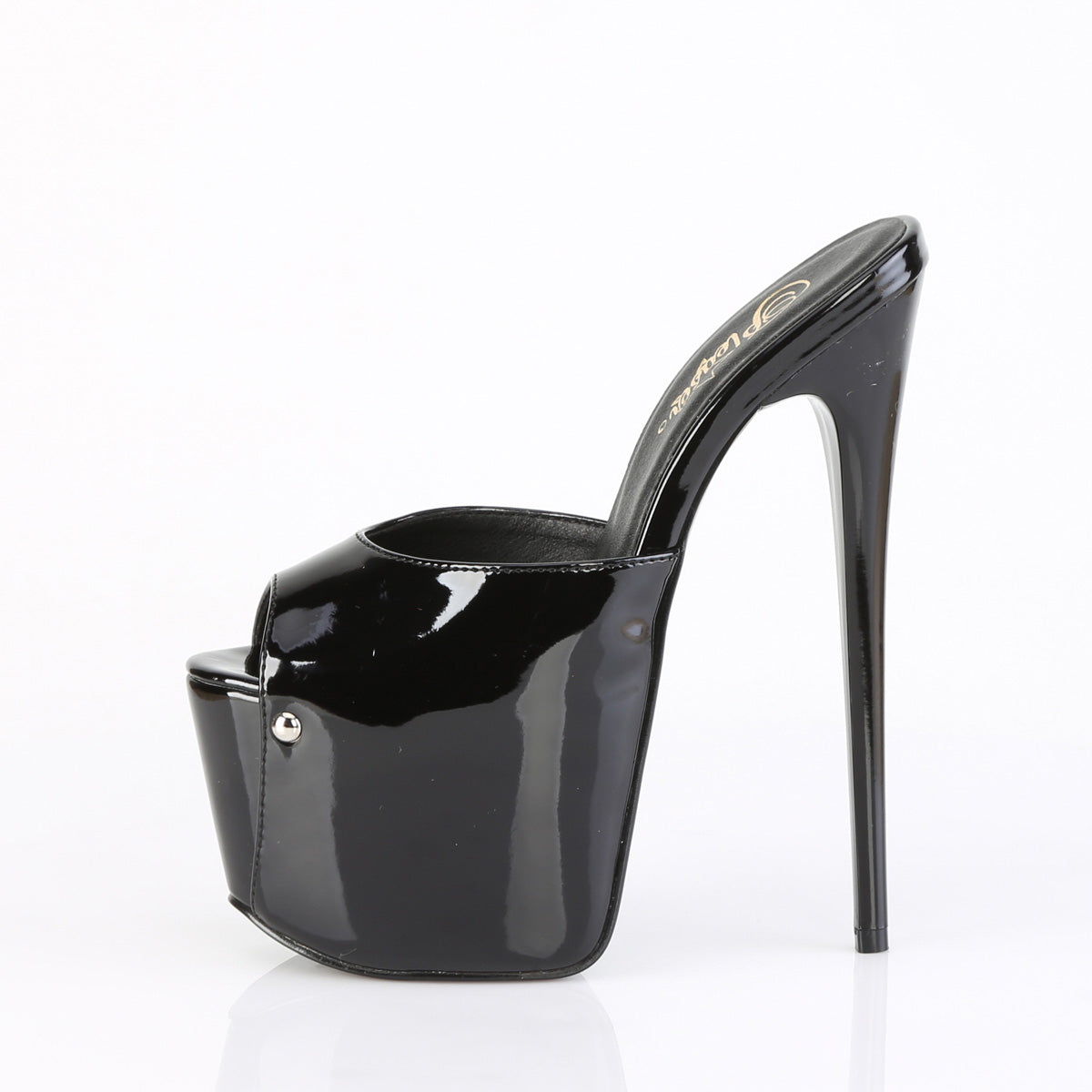 JUBILANT-01 Pleaser Black 7 Inch Pole Dancer Platform Shoes