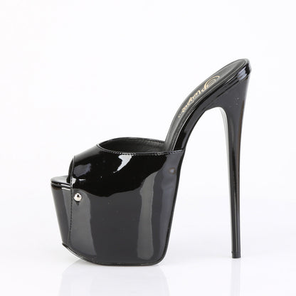 JUBILANT-01 Pleaser Black 7 Inch Pole Dancer Platform Shoes