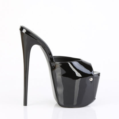 JUBILANT-01 Pleaser Black 7 Inch Pole Dancer Platform Shoes