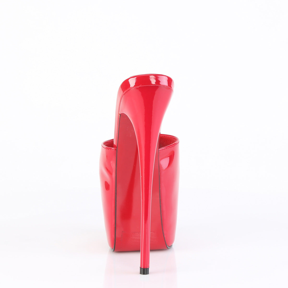 Pleaser JUBILANT-01 Red Platform Mules - 7 Inch Heels