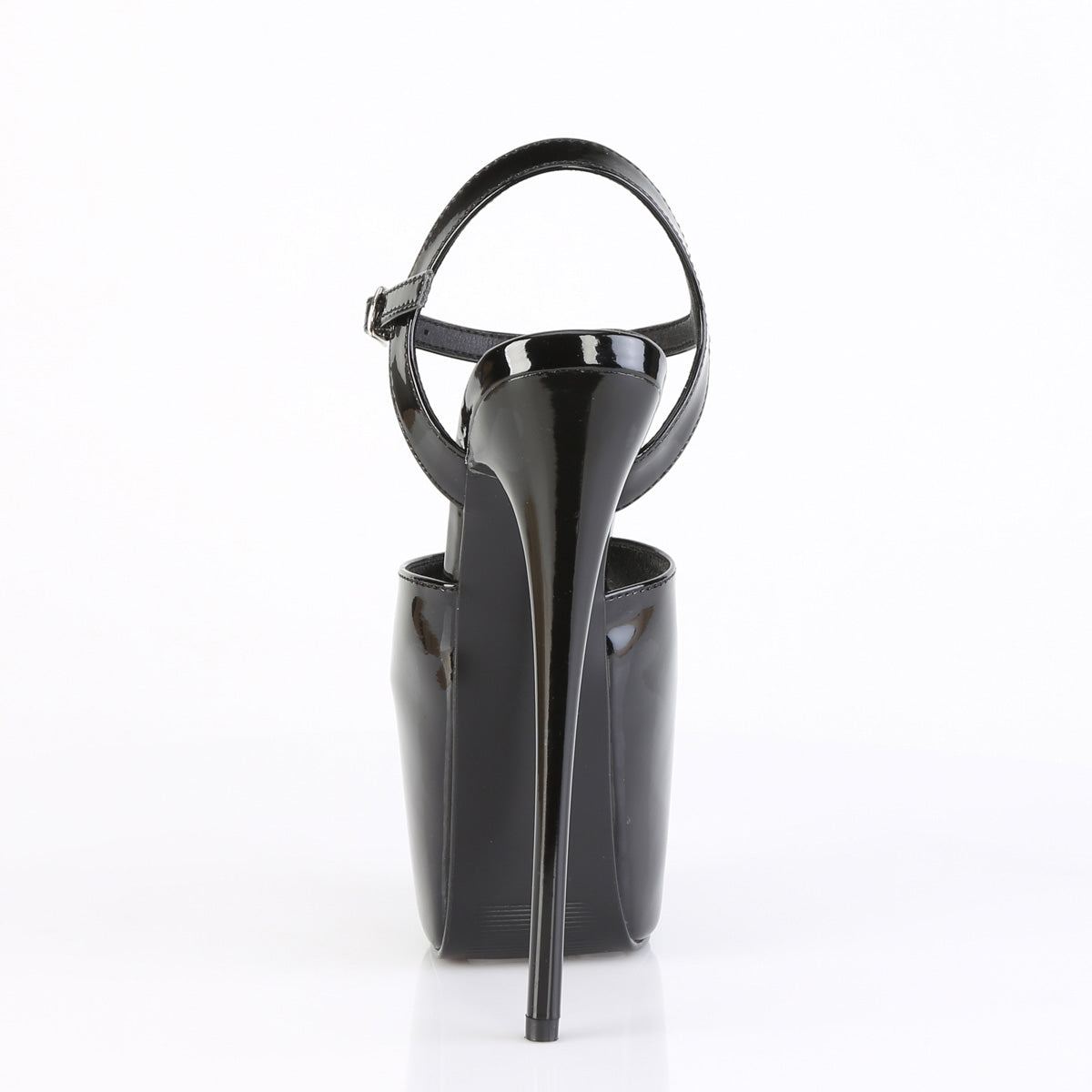 JUBILANT-09 Pleaser Black 7 Inch Pole Dancer Platform Shoes