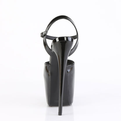 JUBILANT-09 Pleaser Black 7 Inch Pole Dancer Platform Shoes