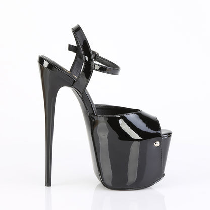JUBILANT-09 Pleaser Black 7 Inch Pole Dancer Platform Shoes