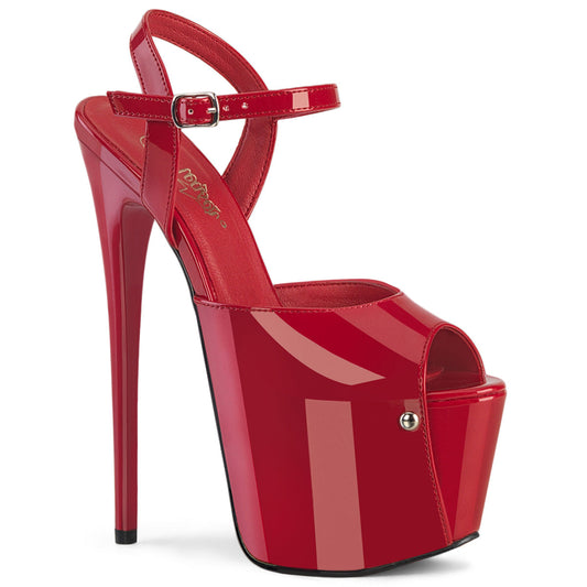JUBILANT-09 Pleaser Red 7 Inch Exotic Dancing Platform Shoes