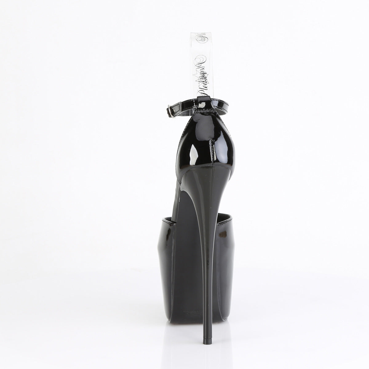 JUBILANT-15 Pleaser Black 7 Inch Pole Dancer Platform Shoes