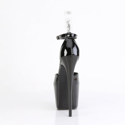 JUBILANT-15 Pleaser Black 7 Inch Pole Dancer Platform Shoes