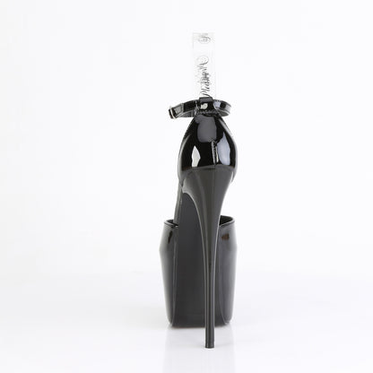Pleaser JUBILANT-15 Black Platform Sandals - 7 Inch Heels