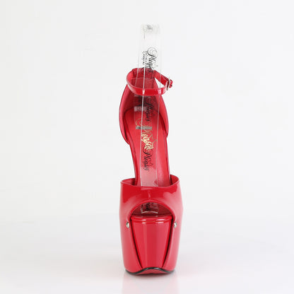 Pleaser JUBILANT-15 Red Platform Sandals - 7 Inch Heels