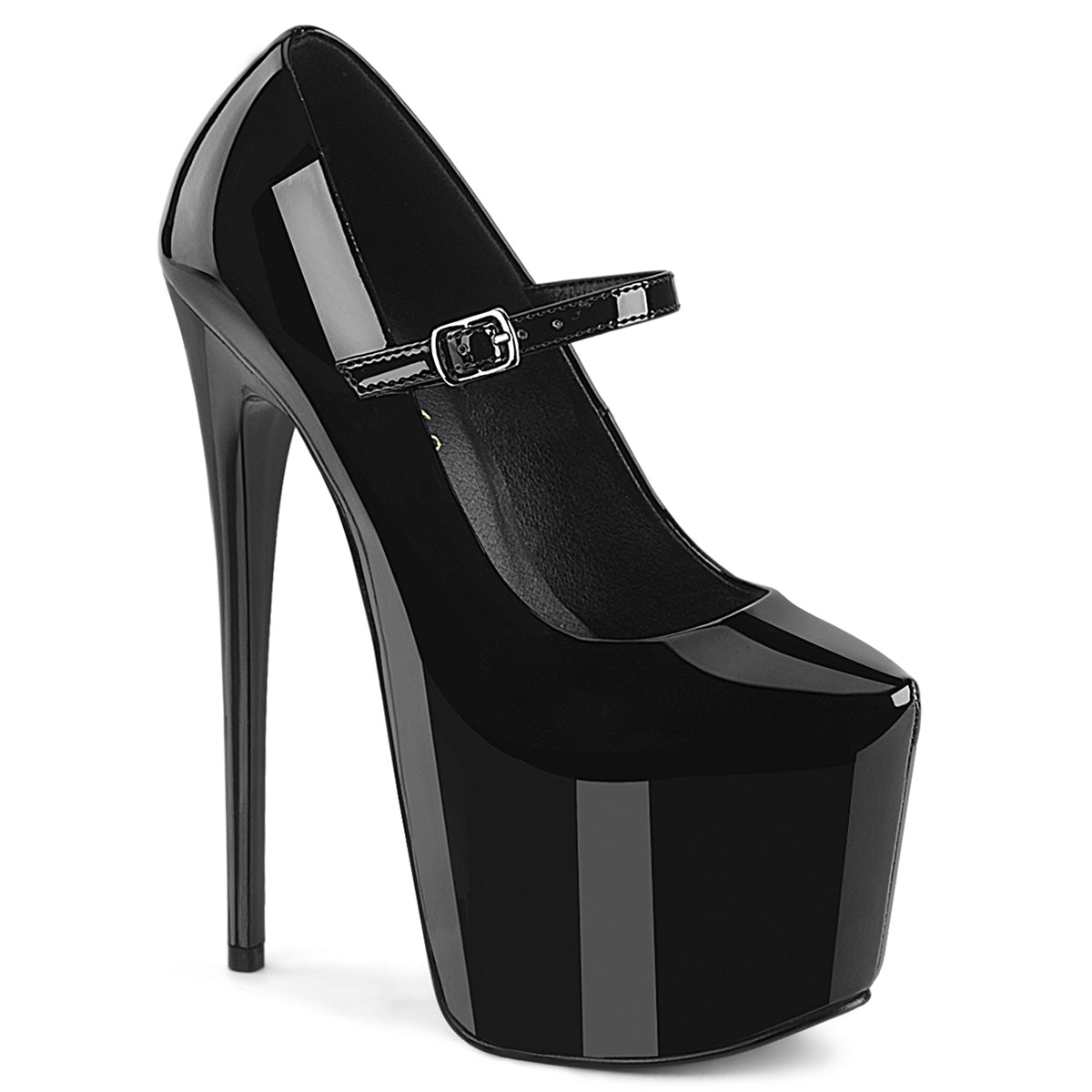 JUBILANT-28 Pleaser Concealed Platform Mary Jane Pump Platform Heels