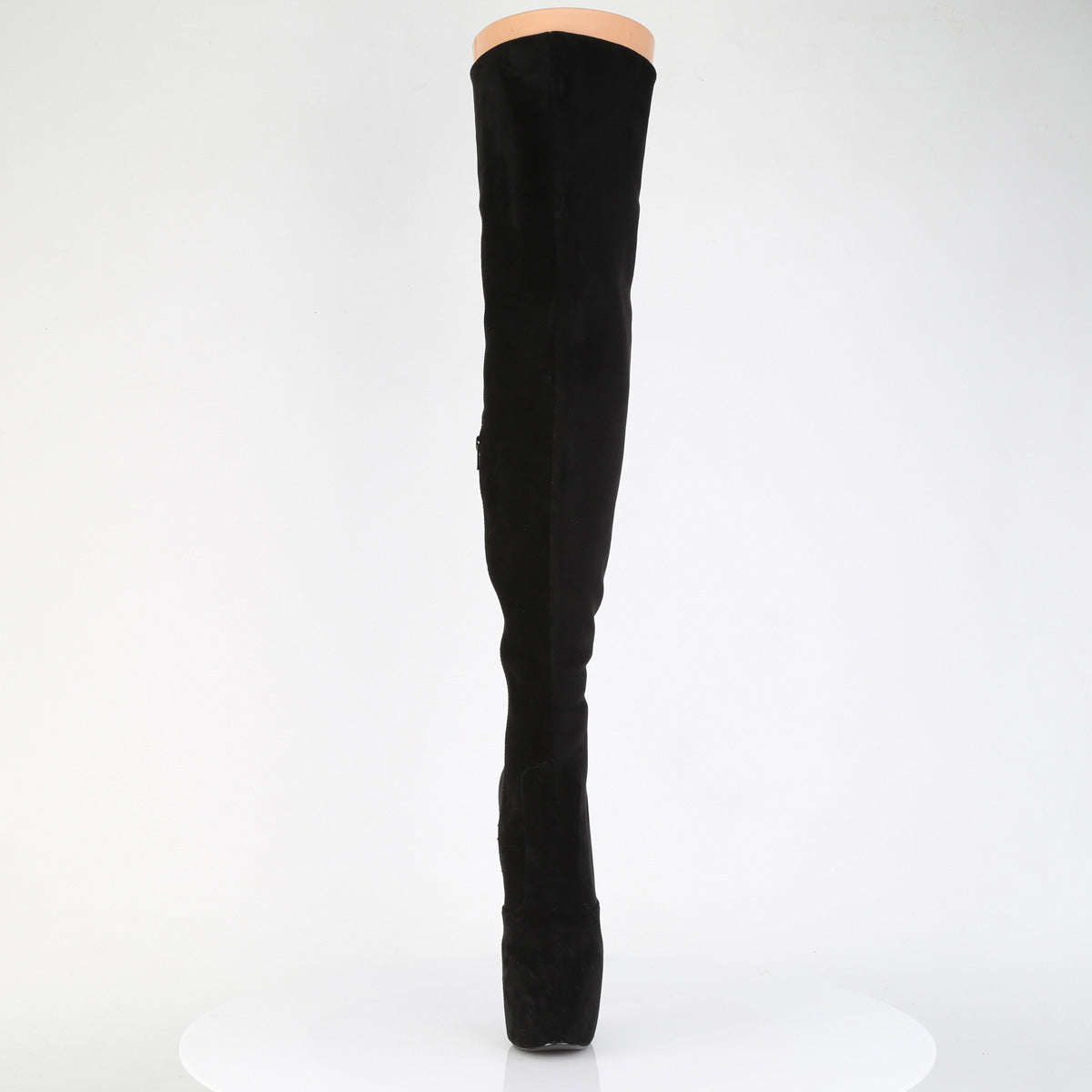 JUBILANT-3007FS Pleaser Black 7 Inch Pole Dancing Thigh Boots