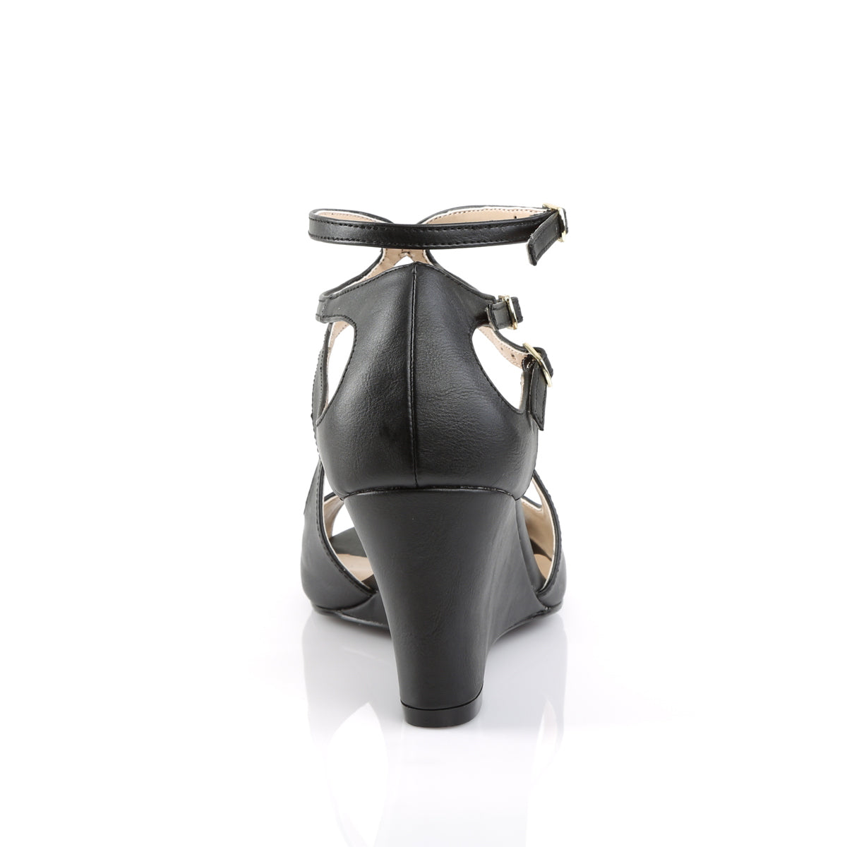 KIMBERLY-04 Pleaser Pink Label Black 3 Inch Fetish Sexy Shoes