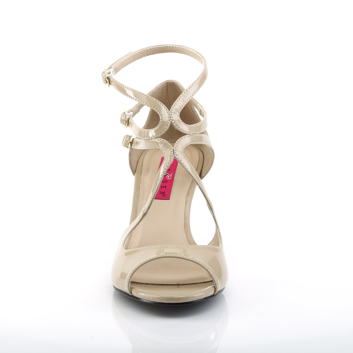 KIMBERLY-04 Pleaser Pink Label Cream 3 Inch Sexy High Heels