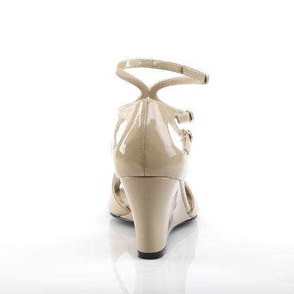 KIMBERLY-04 Pleaser Pink Label Cream 3 Inch Sexy High Heels